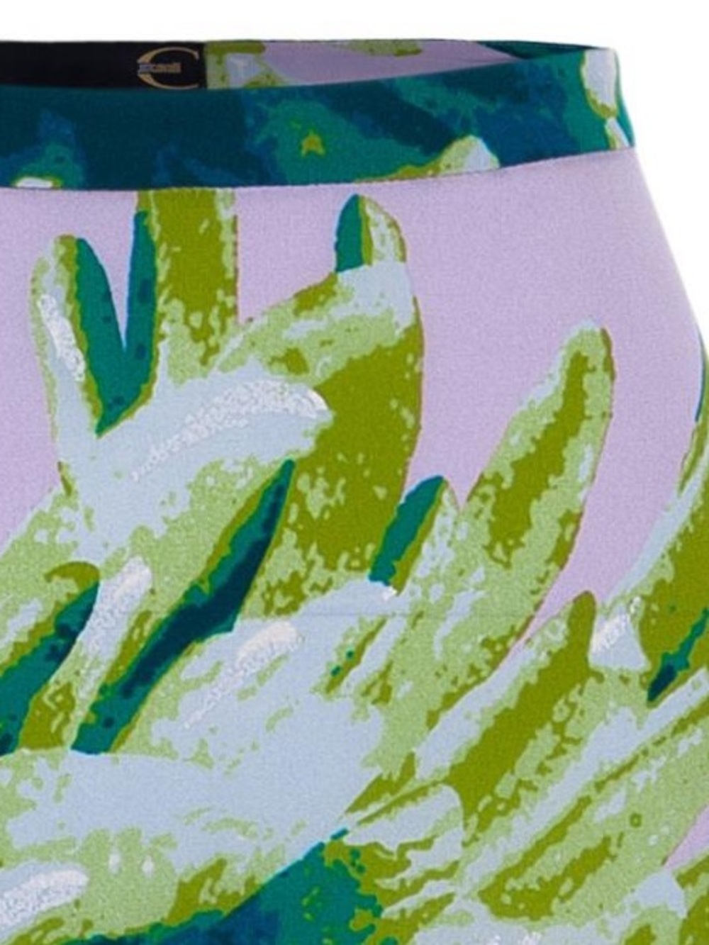 Just Cavalli Tropical Print Silk Maxi Skirt - Picture 5 of 10